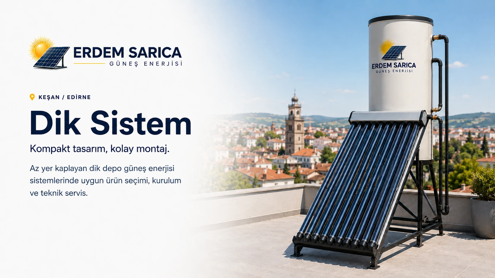 Dik sistem güneş enerjisi slider görseli